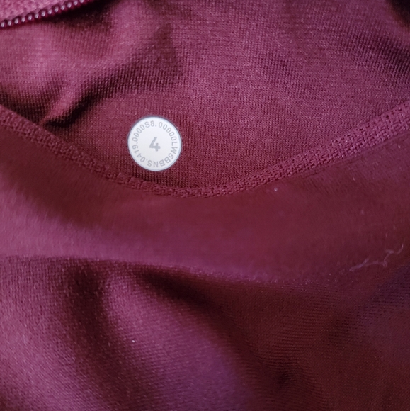 Maroon Lululemon Running Tights - Picture 8 of 9